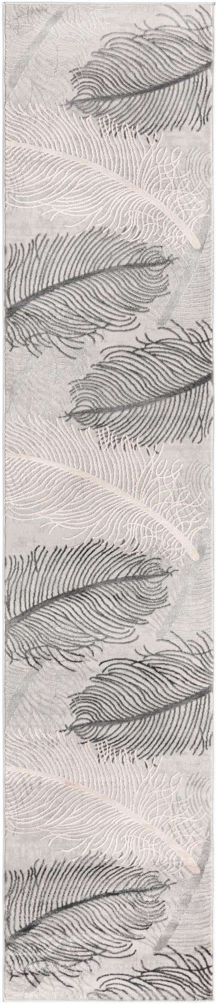 2' x 9' 10 Chase · Abstract rug, gray