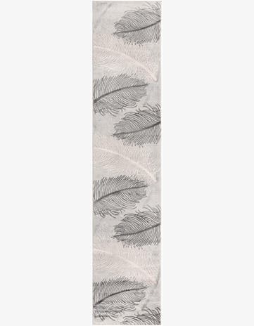 2' x 9' 10 Chase · Abstract rug, gray