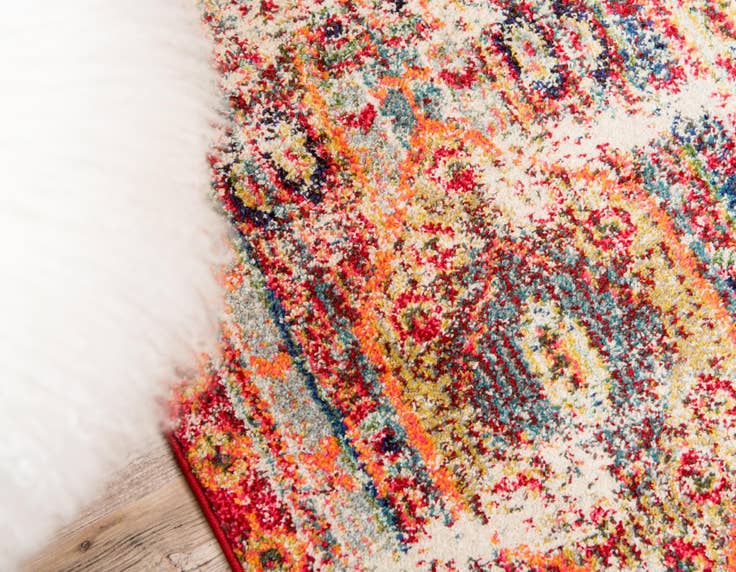 Detail image of 2' 7 x 10' Washable Mesa Runner Rug