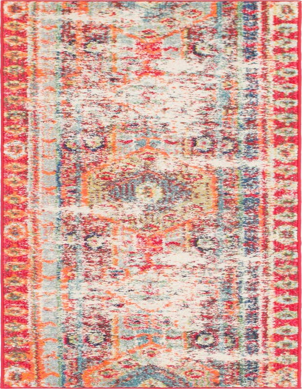 Detail image of 2' 2 x 6' 9 Washable Santa Fe Runner Rug