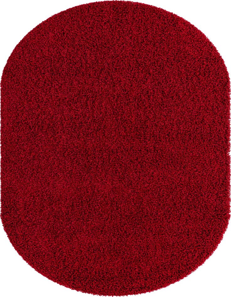 Detail image of 5' 3 x 8' Solid Shag Oval Rug