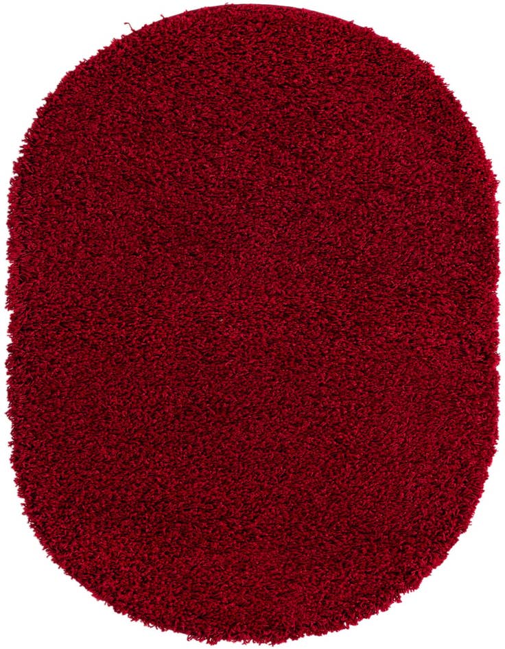 Detail image of 3' x 5' 3 Solid Shag Oval Rug