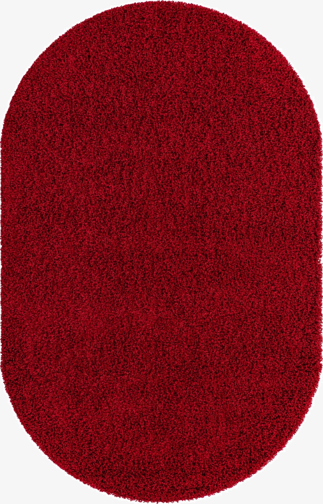 Primary image 5' 3 x 8' Solid Shag Oval Rug