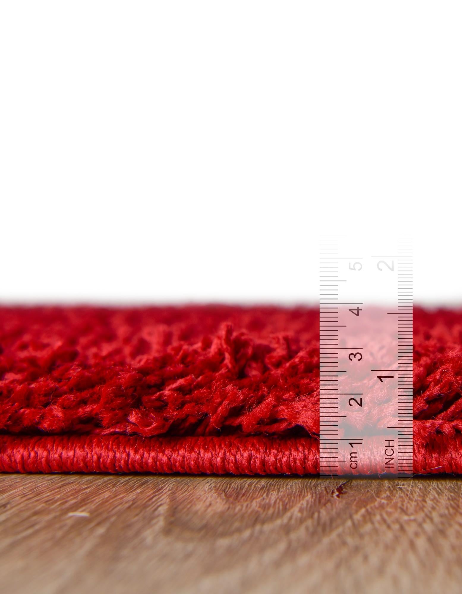 2' 7 x 12' Solid Shag Runner Rug