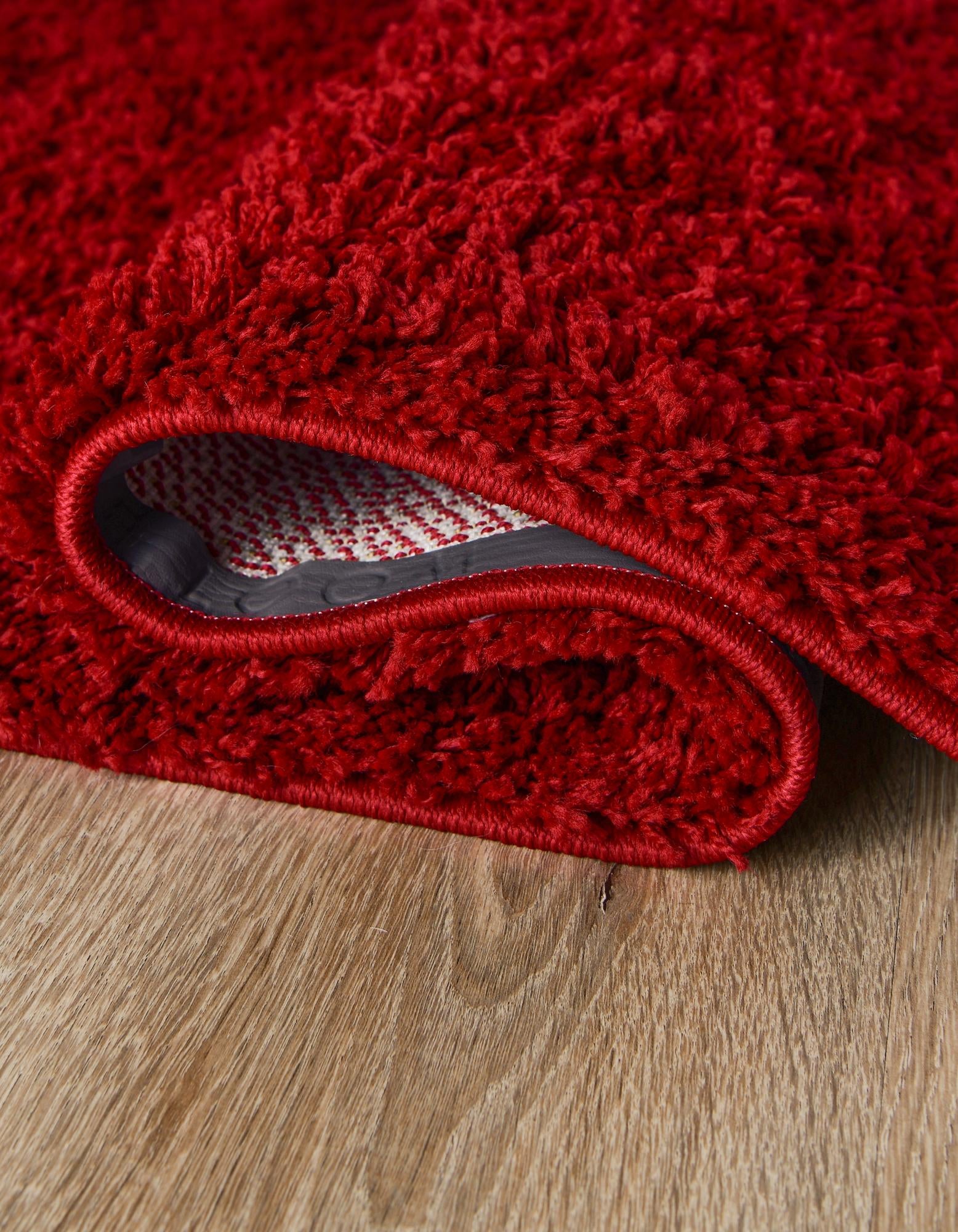 2' x 6' 5 Solid Shag Runner Rug