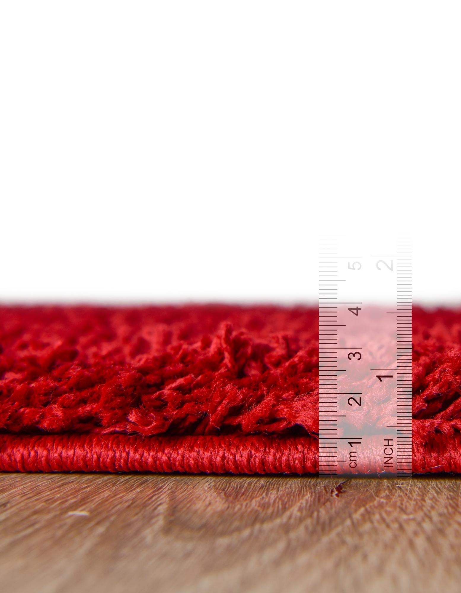 2' x 6' 5 Solid Shag Runner Rug