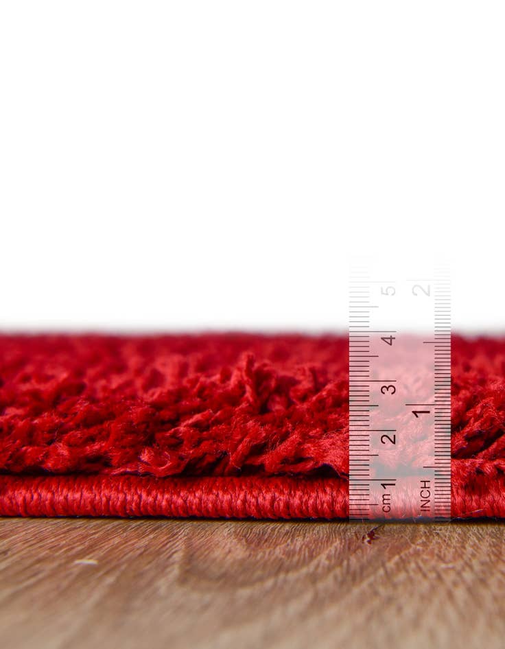 Detail image of 2' x 6' 5 Solid Shag Runner Rug