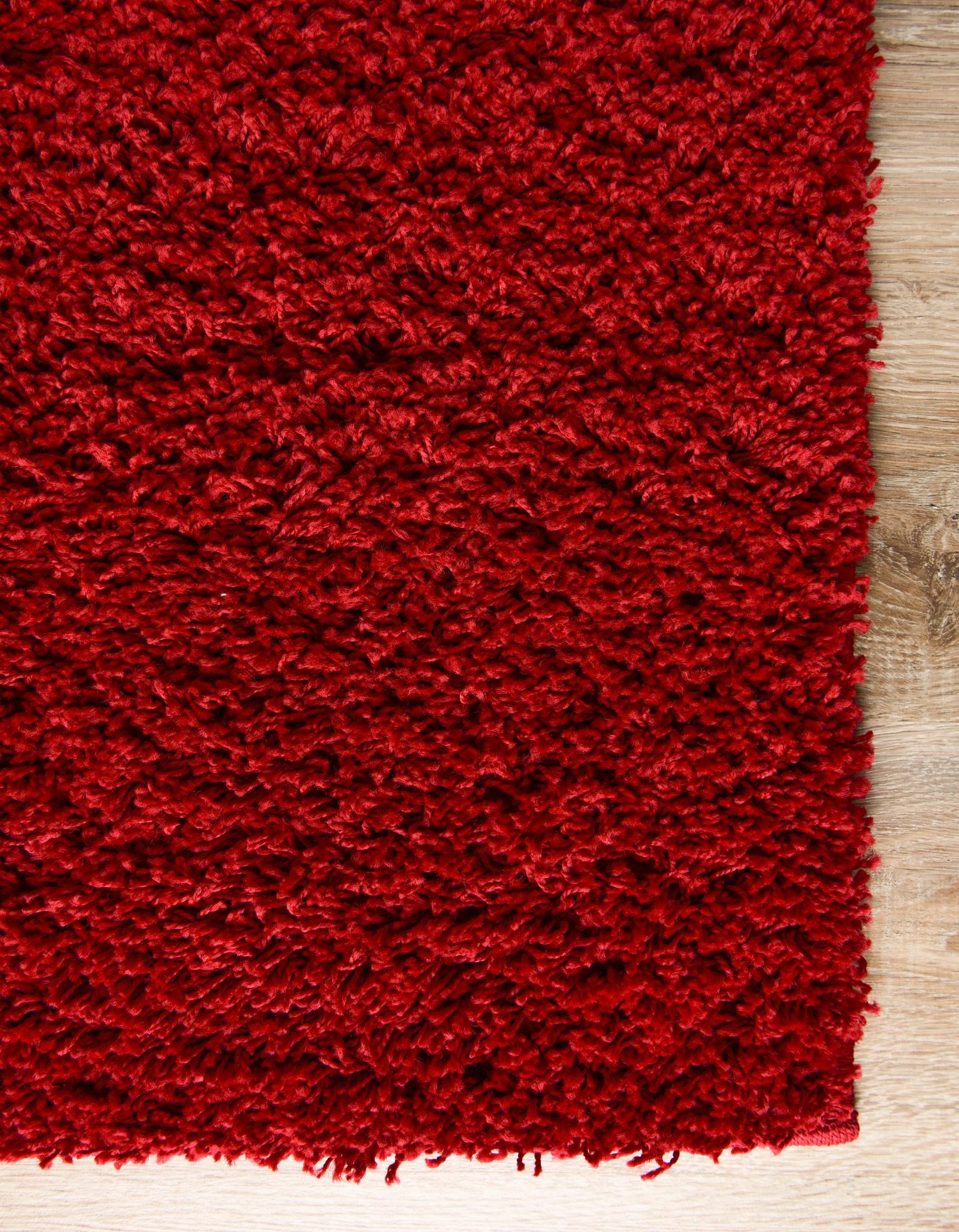 2' x 6' 5 Solid Shag Runner Rug