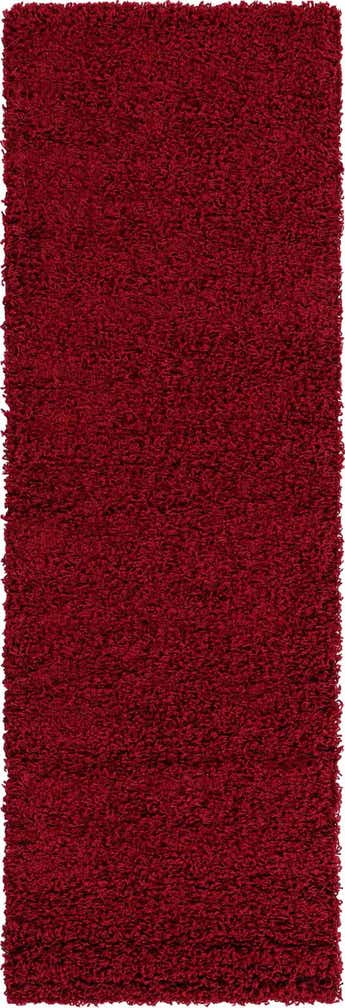 2' x 6' 5 Solid Shag Runner Rug