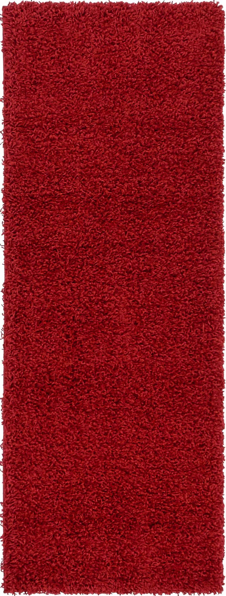 2' x 6' Solid Shag Runner Rug