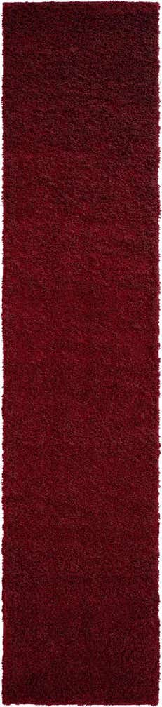 2' 7 x 12' Solid Shag Runner Rug