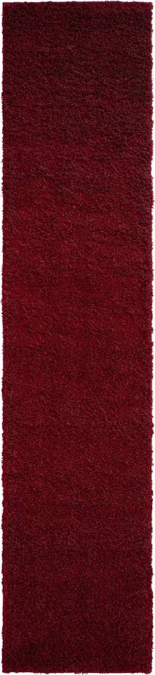 Detail image of 2' 7 x 12' Solid Shag Runner Rug