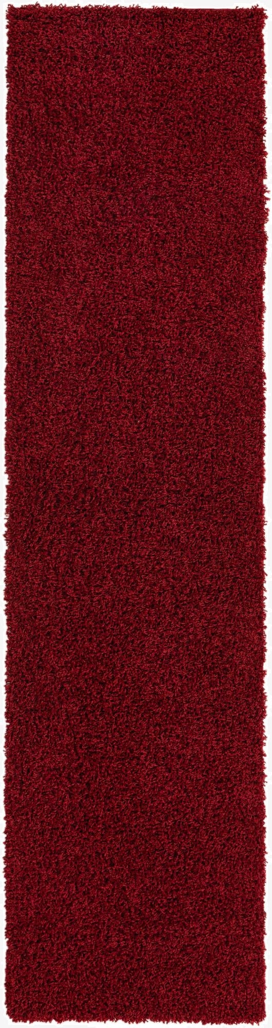 2' 7 x 10' Solid Shag Runner Rug