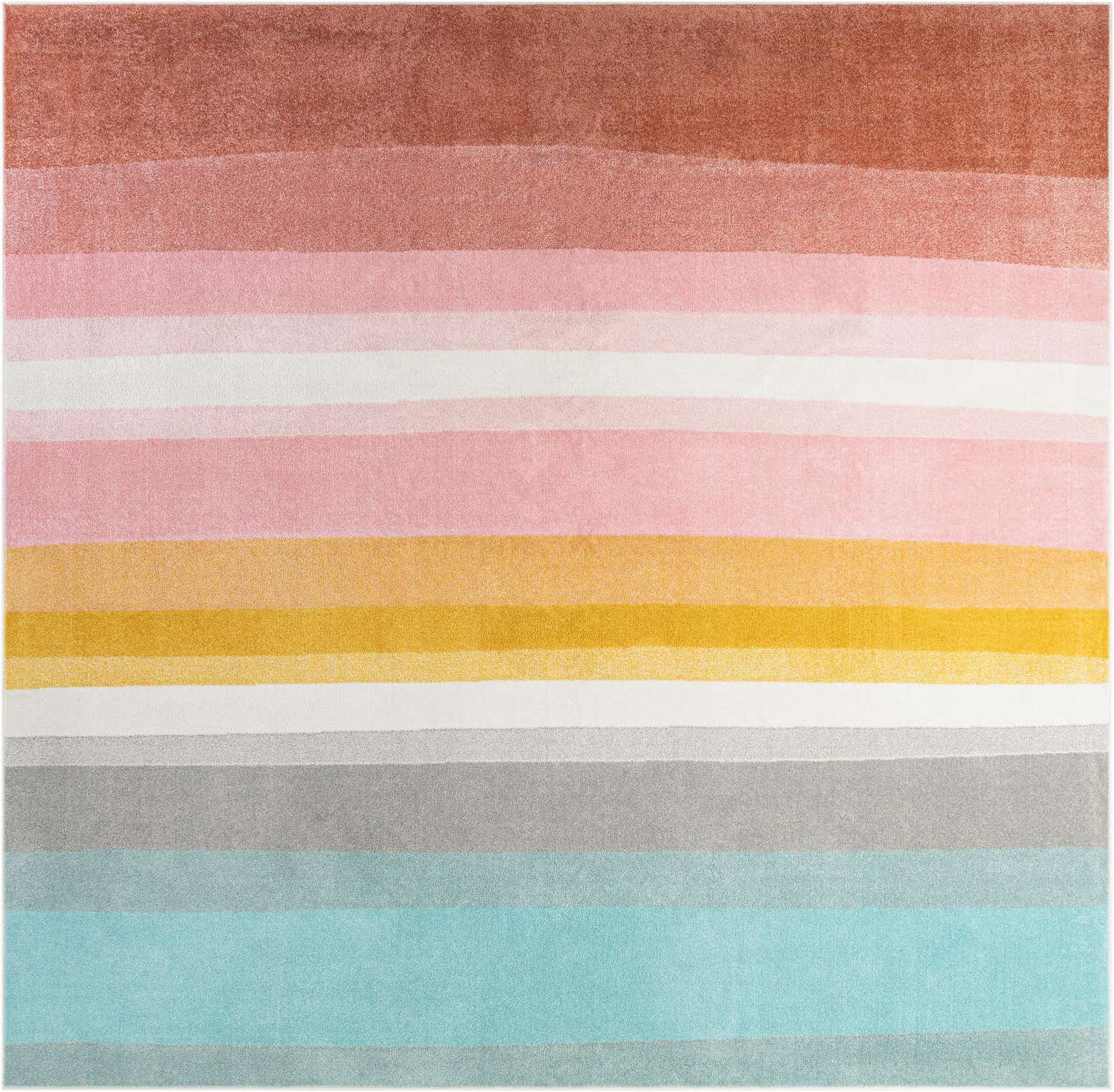 12' x 12' Chervil · Striped rug, multi