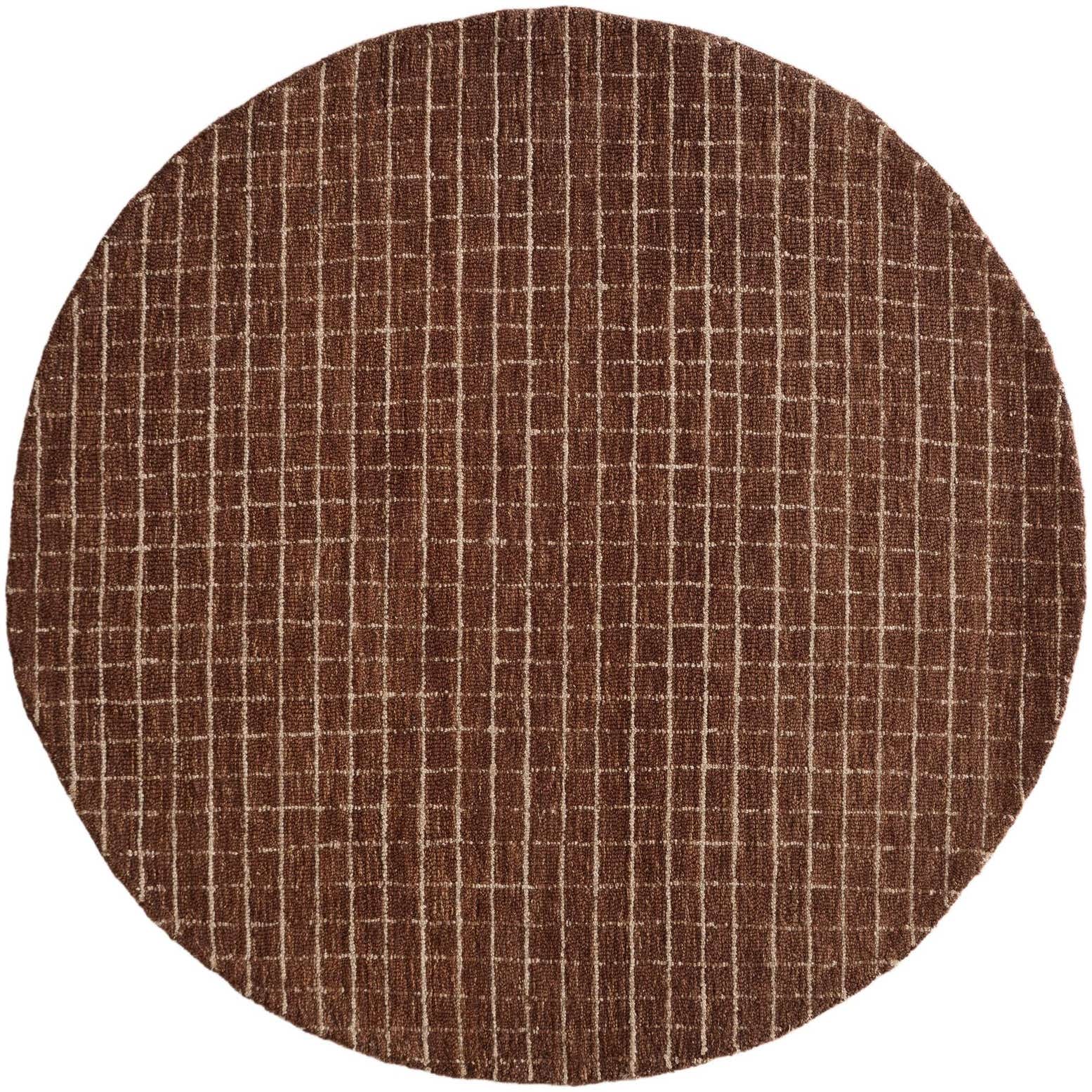 5' 1 x 5' 1 Heritage Line Wool Round Rug