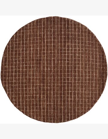 5' 1 x 5' 1 Heritage Line Wool Round Rug