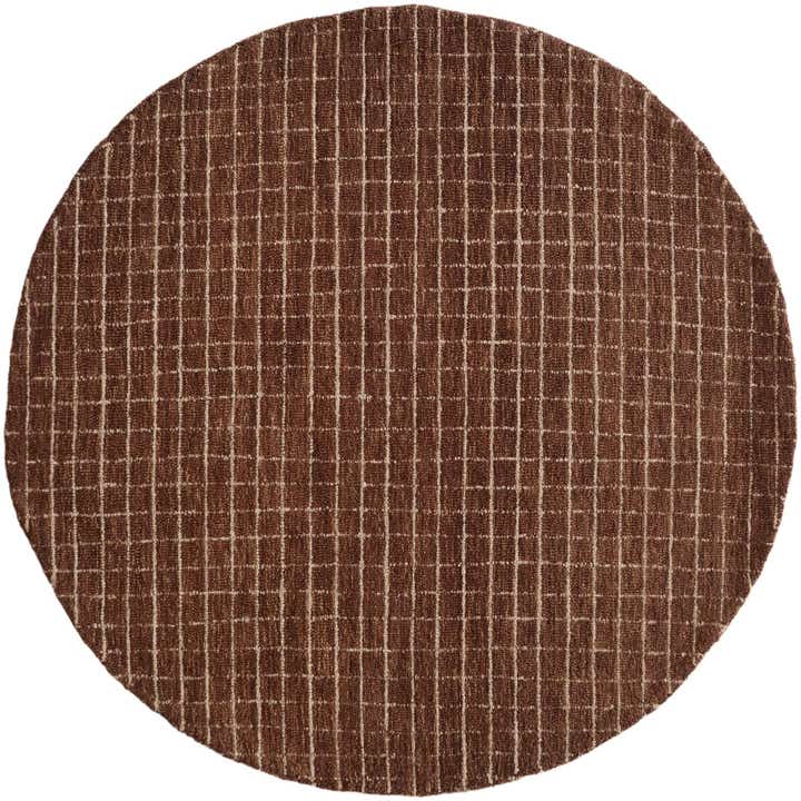 5' 1 x 5' 1 Heritage Line Wool Round Rug
