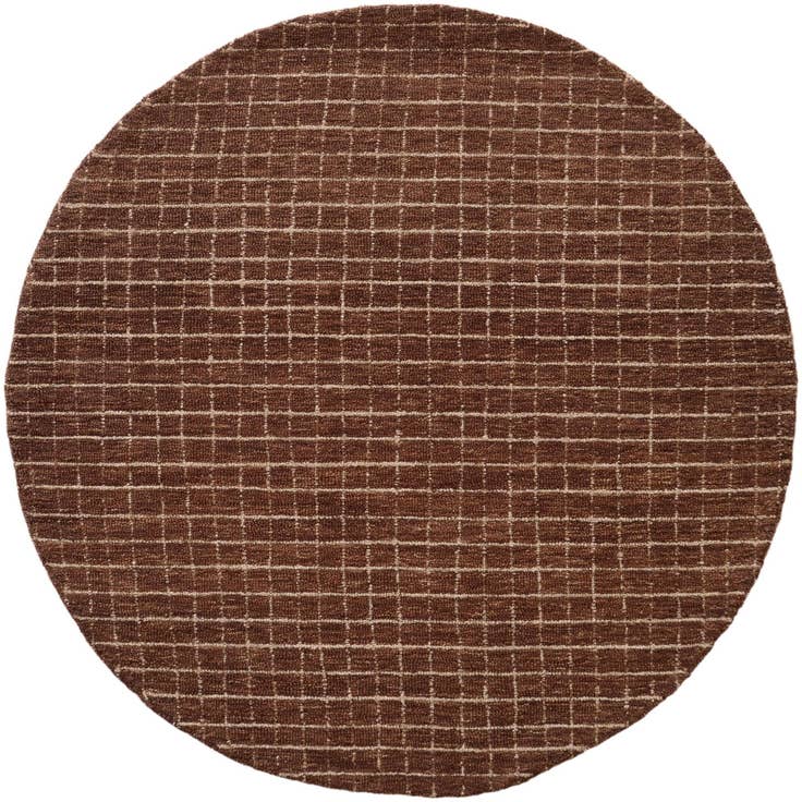 Detail image of 5' 1 x 5' 1 Heritage Line Wool Round Rug