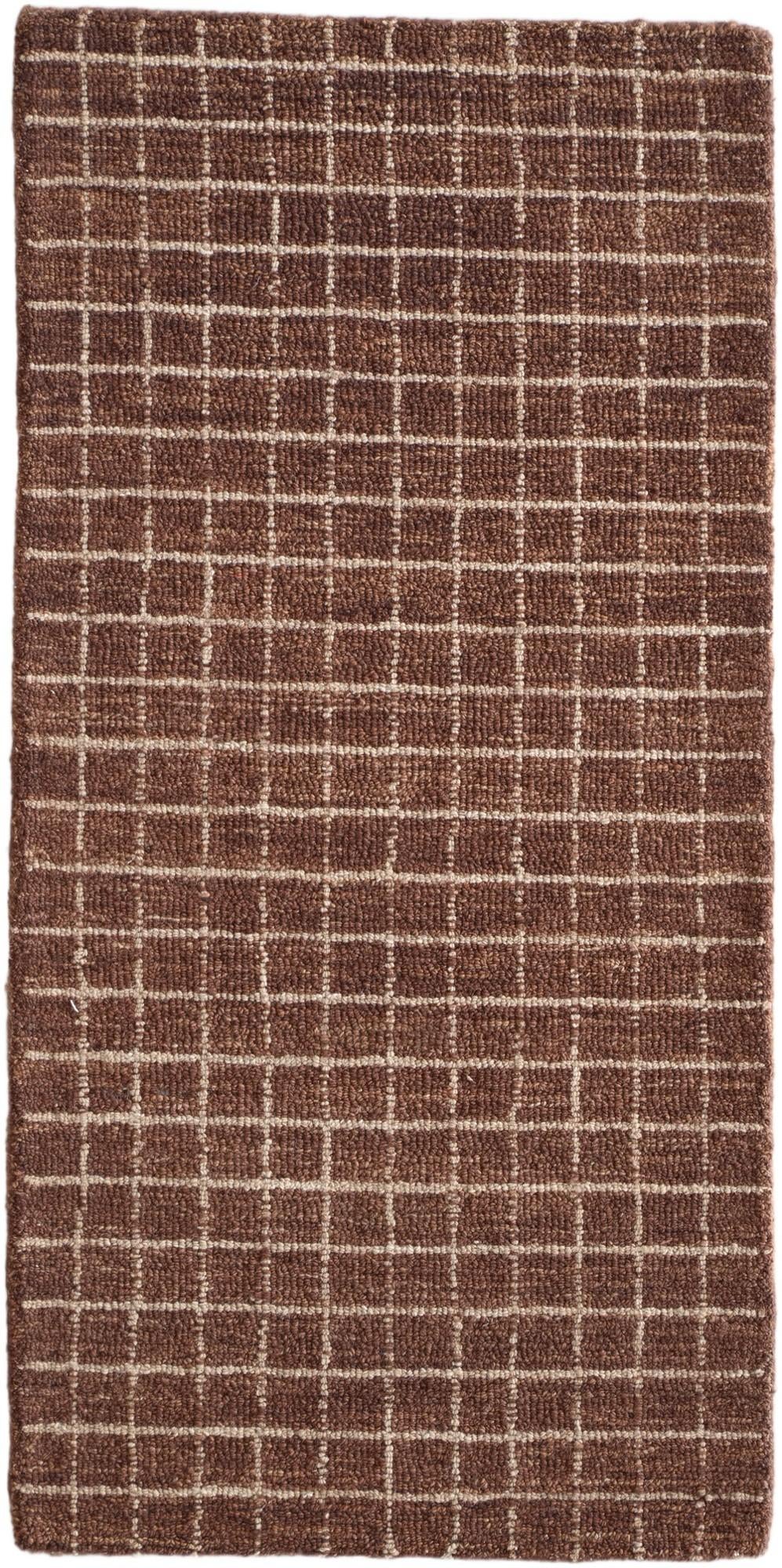Chestnut Brown Heritage Line Wool Runner Rug