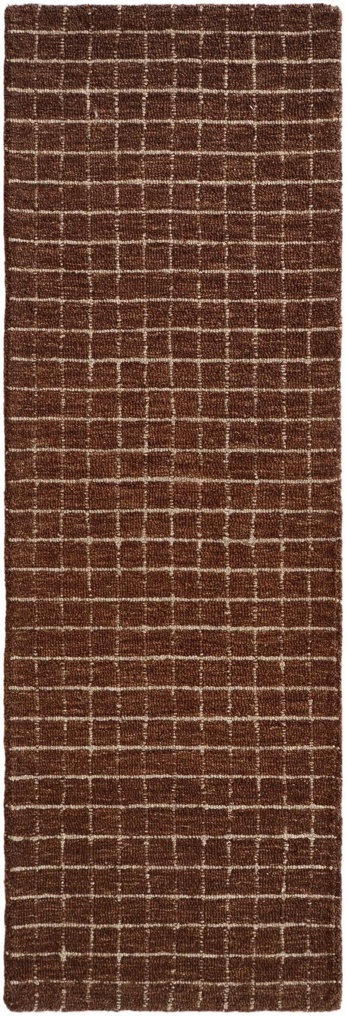 Chestnut Brown Heritage Line Wool Runner Rug