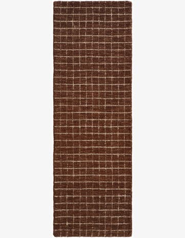 Chestnut Brown Heritage Line Wool Runner Rug