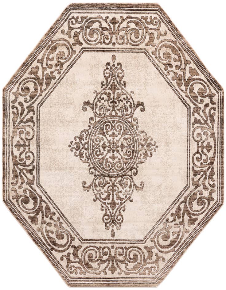 Detail image of 7' 10 x 7' 10 Hermitage Octagon Rug