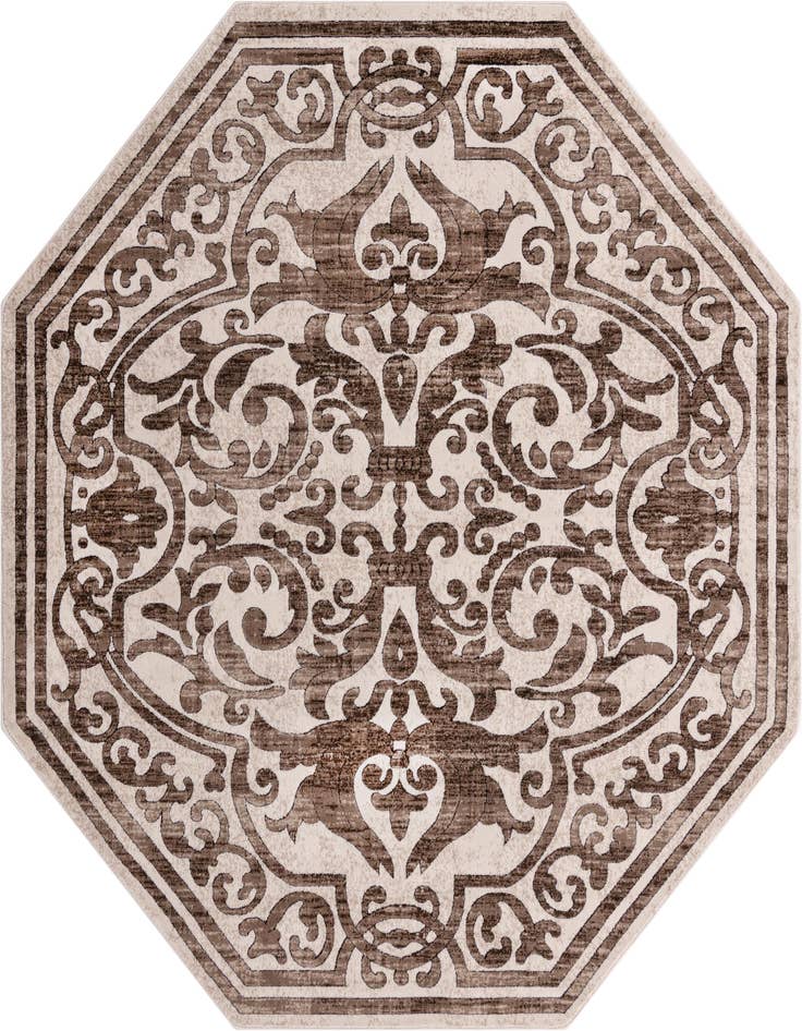 Detail image of 7' 10 x 7' 10 Hermitage Octagon Rug
