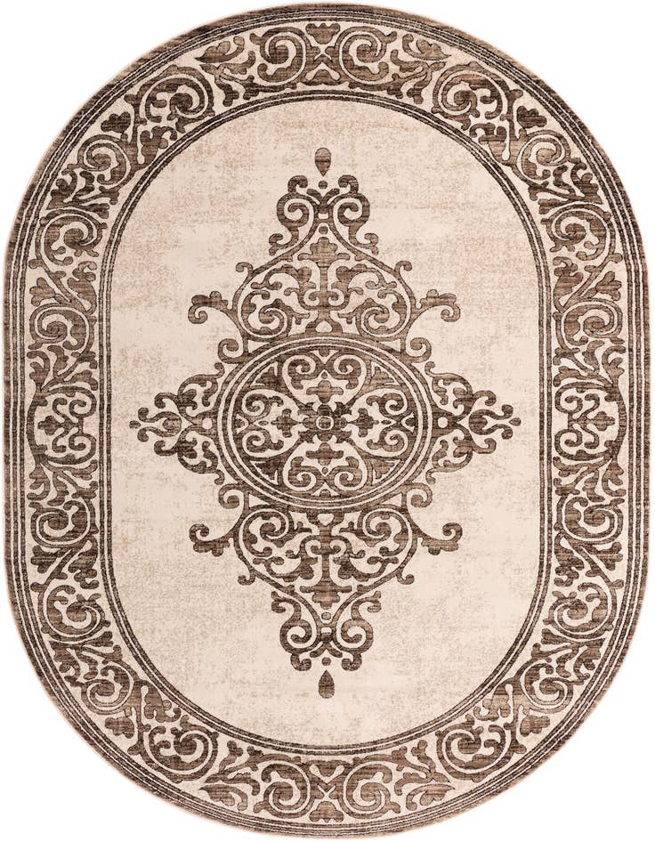 Detail image of 7' x 10' Hermitage Oval Rug