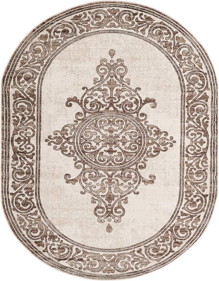 Detail image of 5' 3 x 8' Hermitage Oval Rug