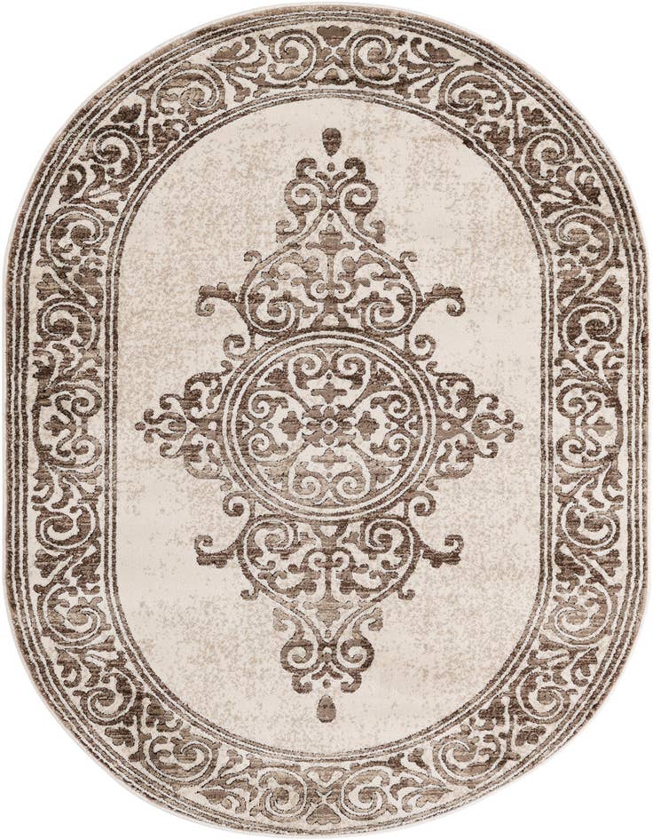 Detail image of 4' x 6' Hermitage Oval Rug