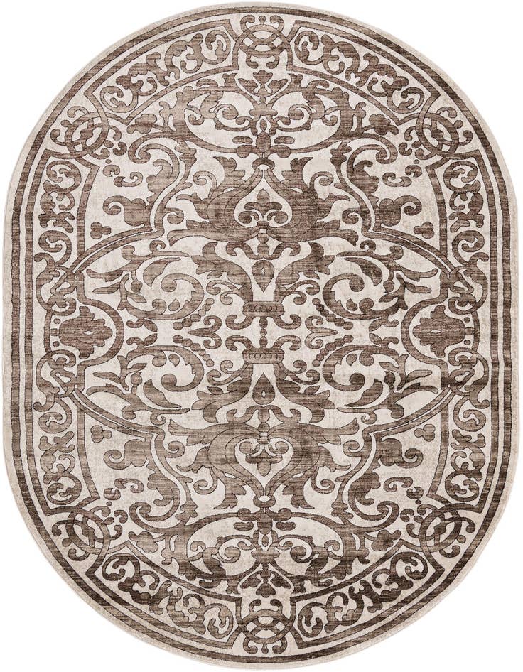 Detail image of 7' x 10' Hermitage Oval Rug