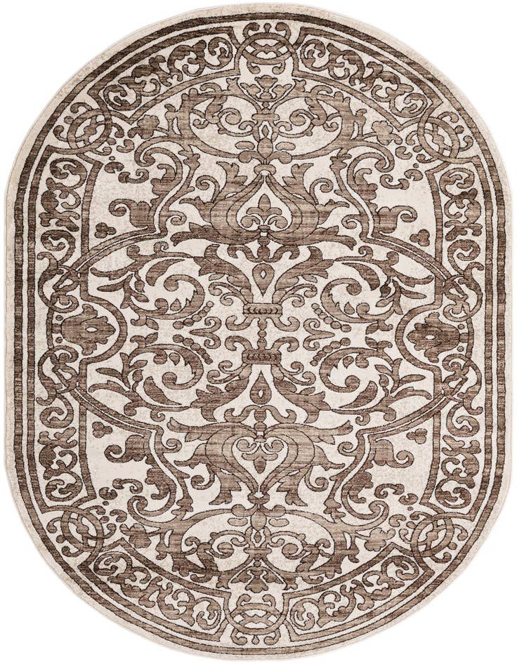 Detail image of 5' 3 x 8' Hermitage Oval Rug