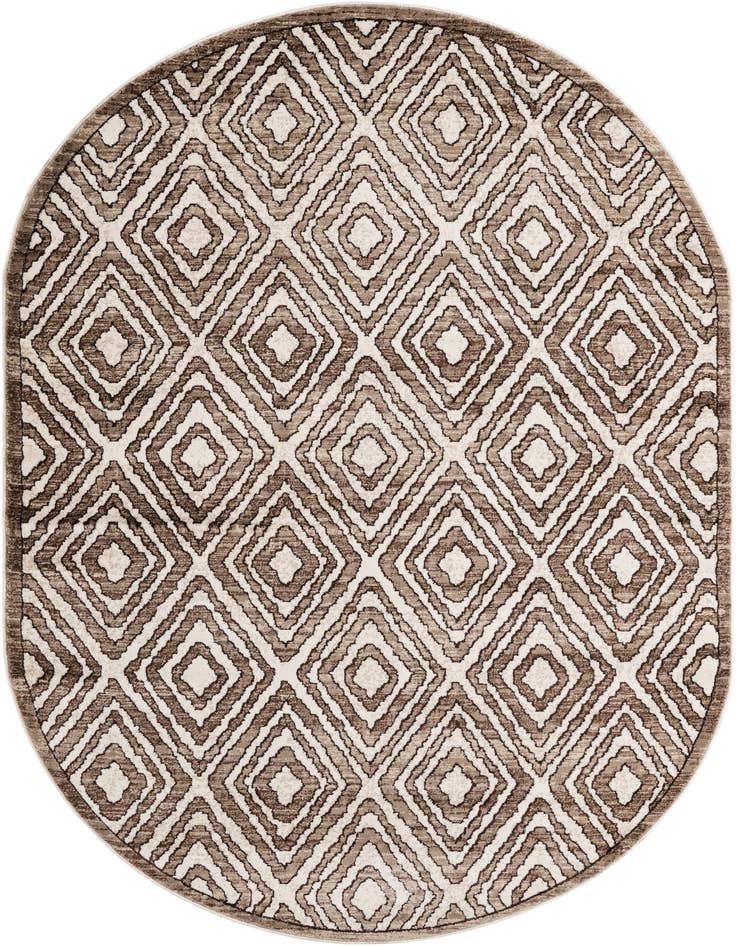 Detail image of 5' 3 x 8' Hermitage Oval Rug