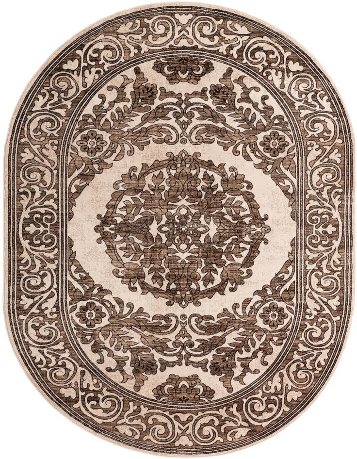 Detail image of 7' x 10' Hermitage Oval Rug