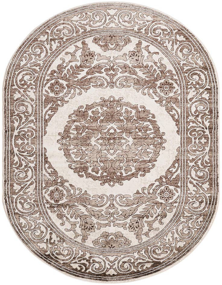 Detail image of 5' 3 x 8' Hermitage Oval Rug