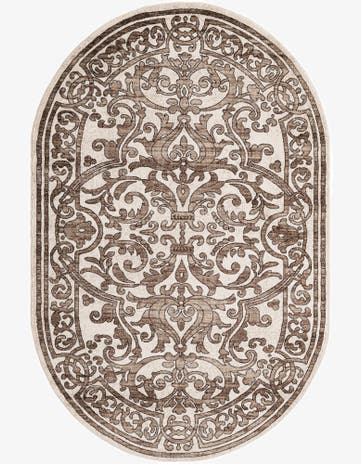 5' 3 x 8' Hermitage Oval Rug