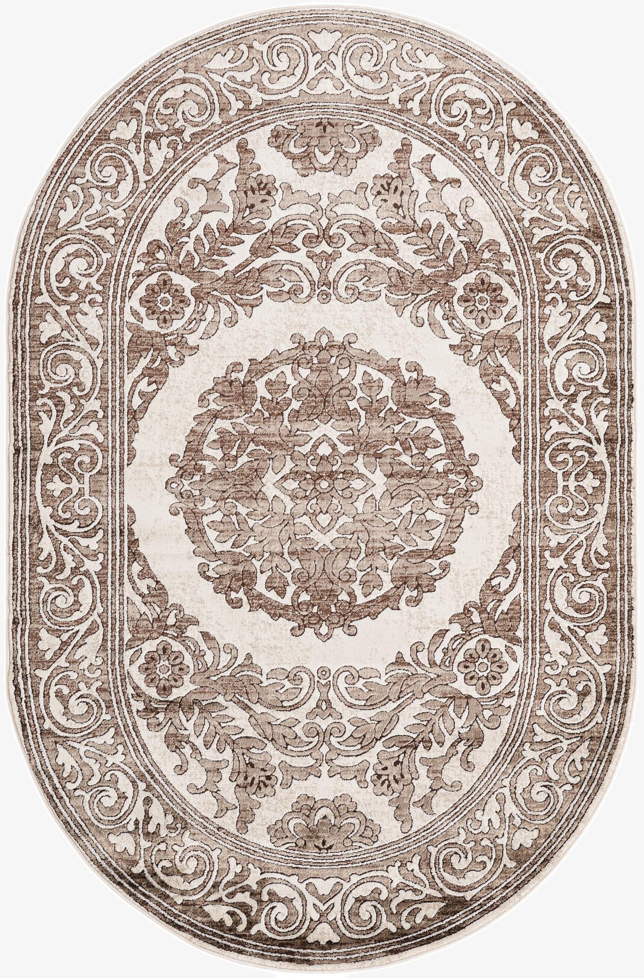 5' 3 x 8' Hermitage Oval Rug