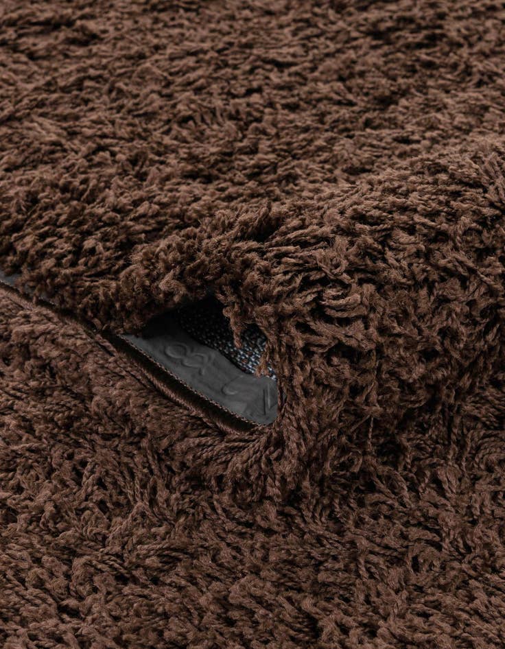 Detail image of 4' x 6' Solid Shag Oval Rug