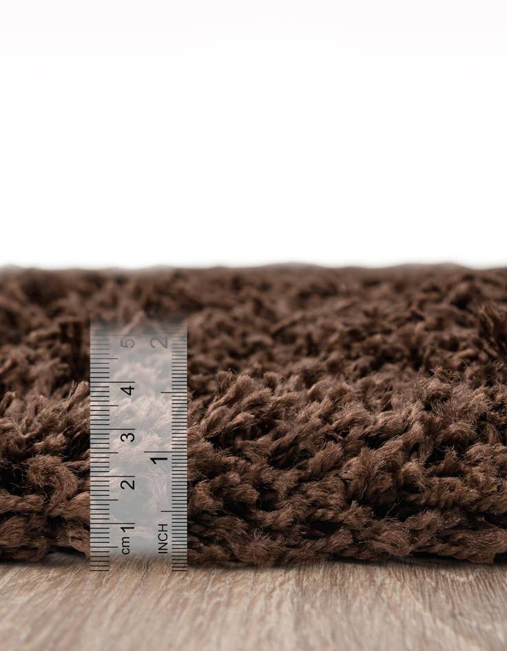 Detail image of 4' x 6' Solid Shag Oval Rug