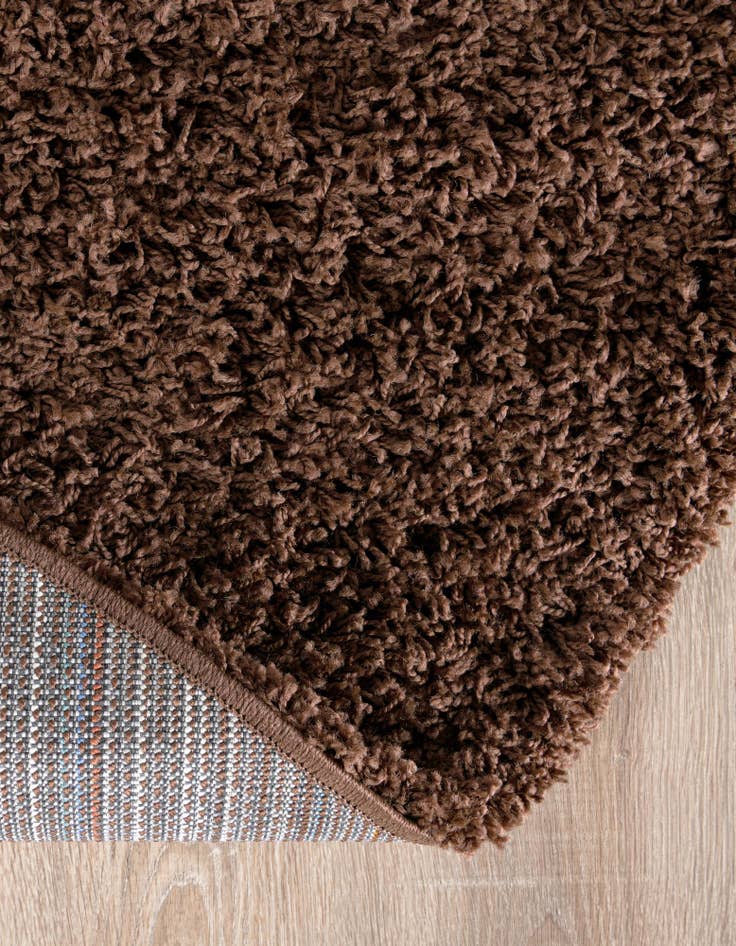 Detail image of 4' x 6' Solid Shag Oval Rug