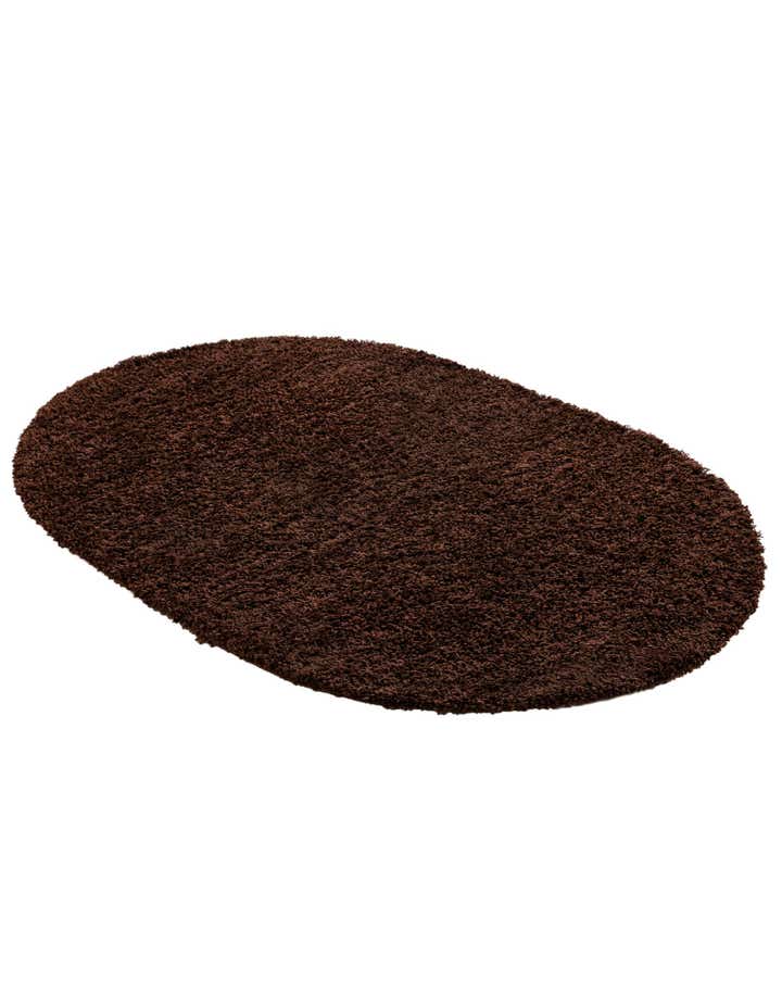 4' x 6' Solid Shag Oval Rug