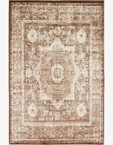 Chocolate Brown Ankara Rug