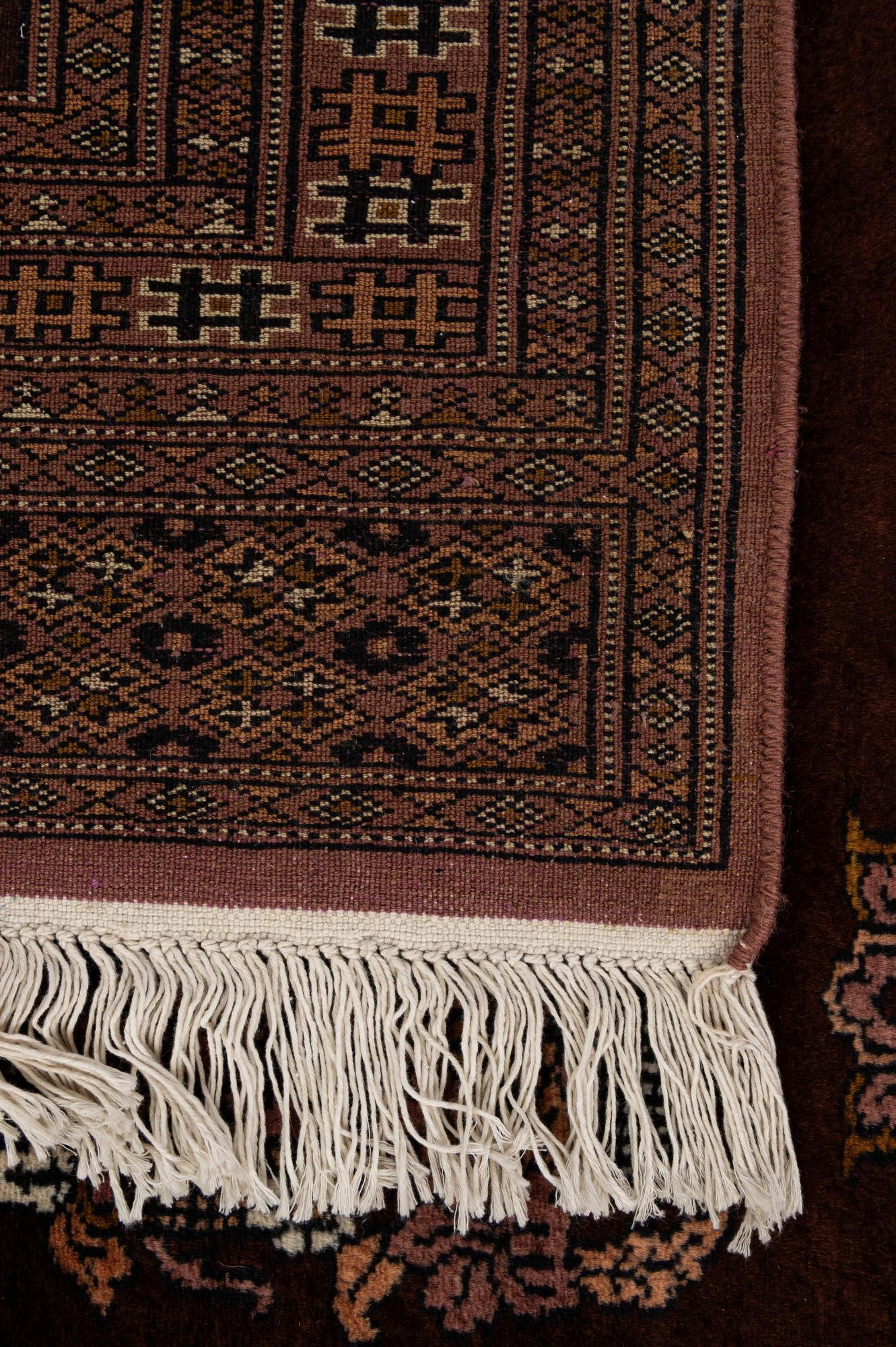4' 1 x 5' 11 Hand Knotted Bokhara Oriental Wool Rug