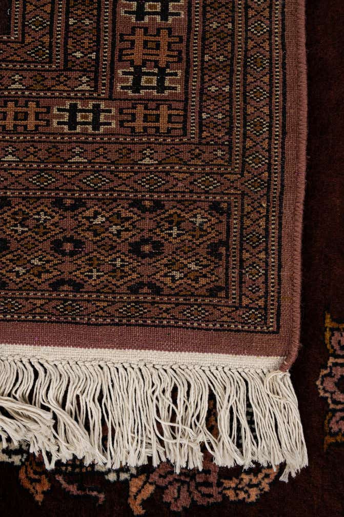 4' 1 x 5' 11 Hand Knotted Bokhara Oriental Wool Rug