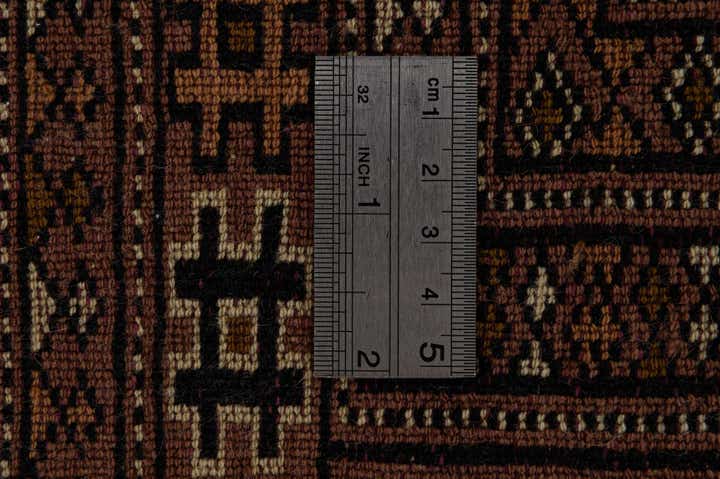 4' 1 x 5' 11 Hand Knotted Bokhara Oriental Wool Rug