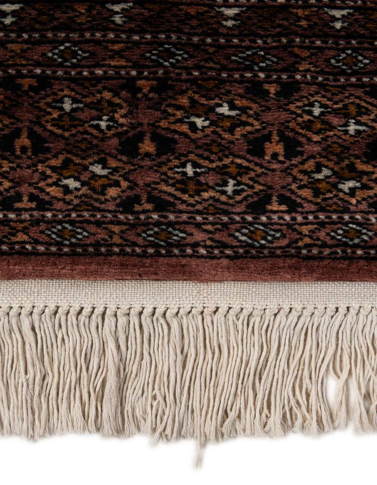 Detail image of 4' 1 x 5' 11  Hand Knotted Bokhara Oriental Wool Rug