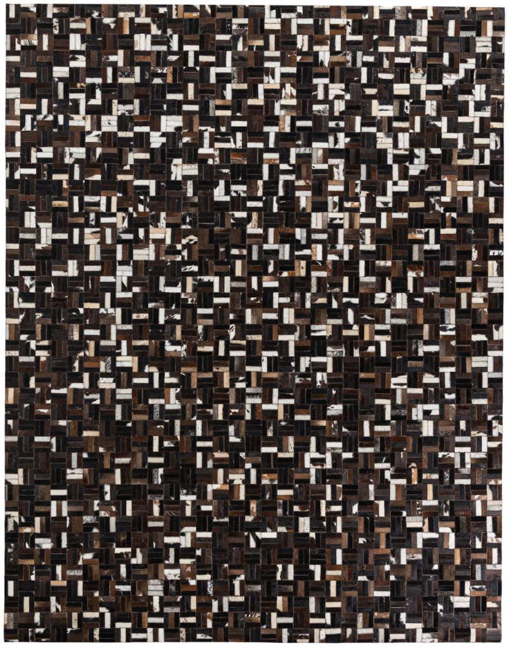 Detail image of 7' 8 x 9' 10 Cowhide Leather Rug