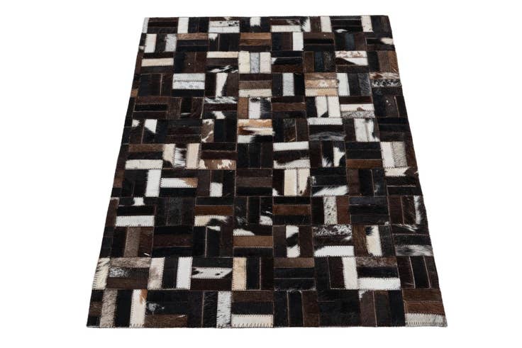 Detail image of 2' 1 x 3' Cowhide Leather Rug