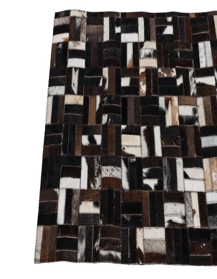 Detail image of 2' 1 x 3' Cowhide Leather Rug