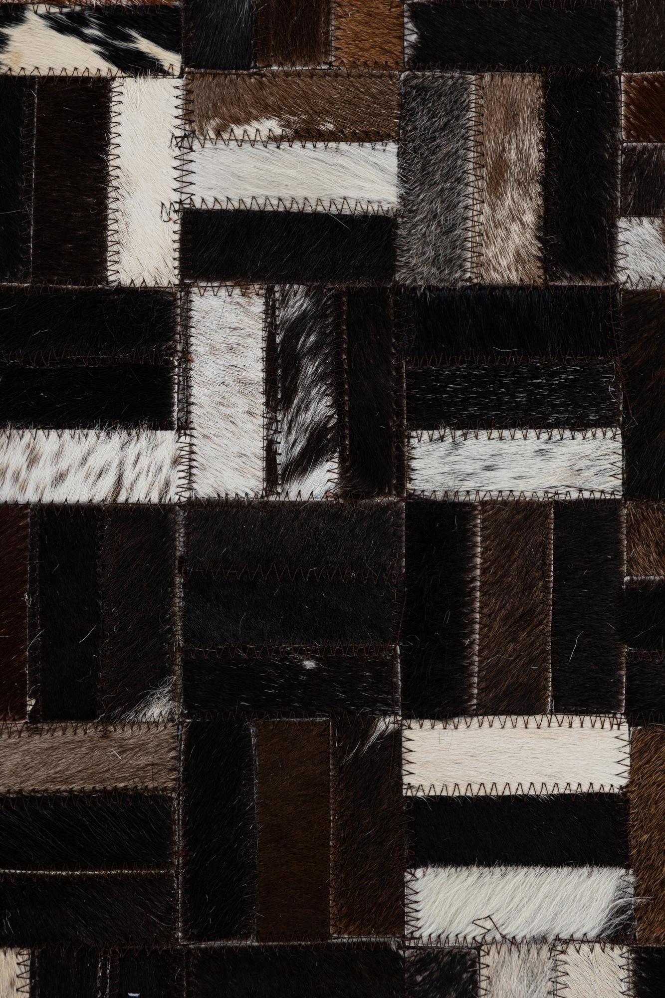 2' x 3' Cowhide Leather Rug